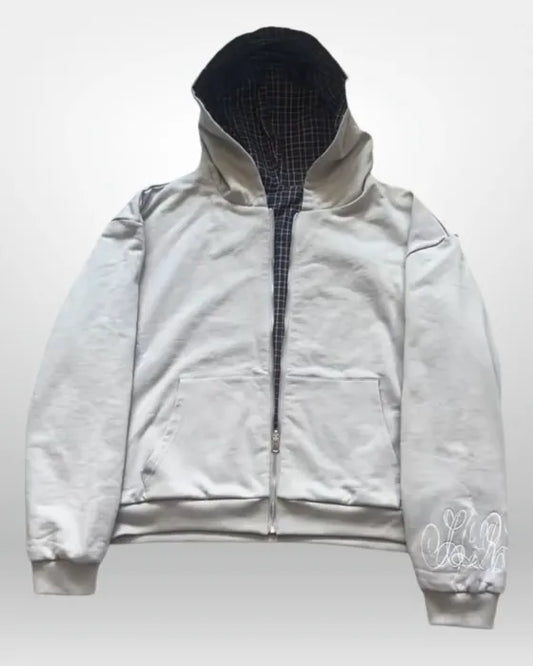 Signature Plaid Zip Up