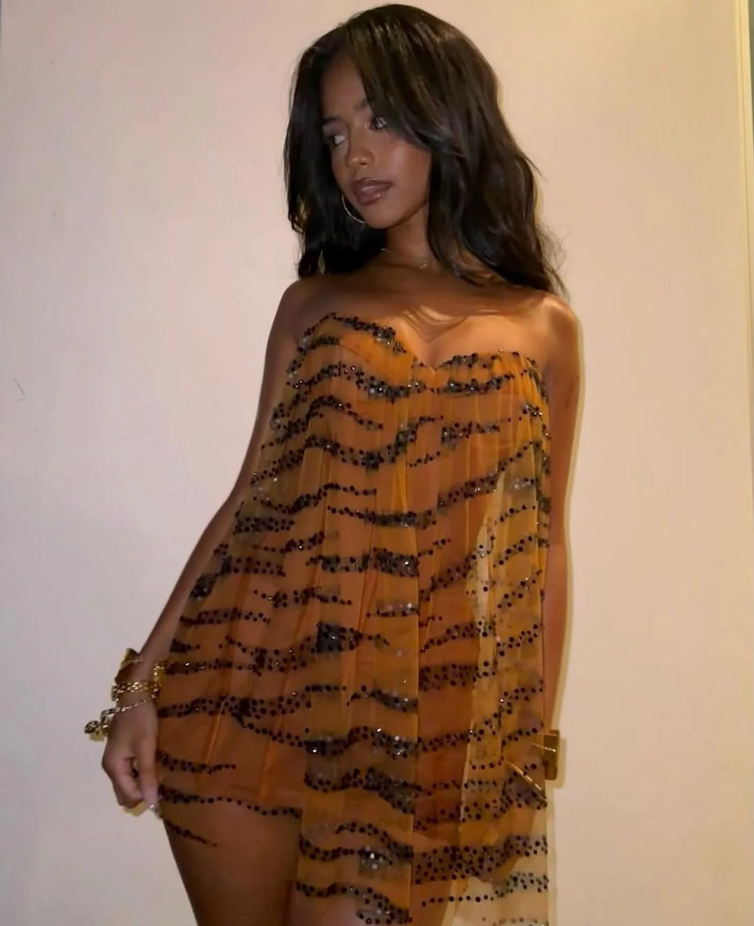 Tiger Silhouette Dress